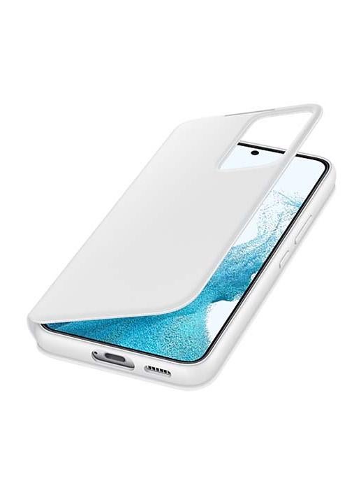 Samsung Galaxy S22 Plus Clear Cover with Stand White - Image 4