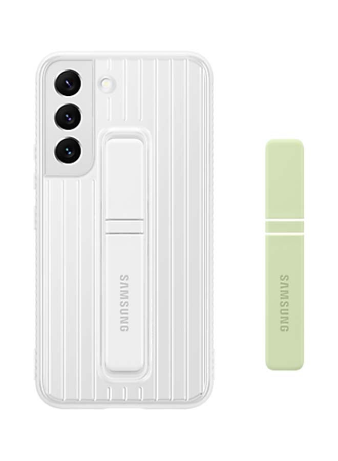 سامسونج غطاء حماية واقٍ بمسند لهاتف جالاكسي S22 بلس أبيض - Image 3