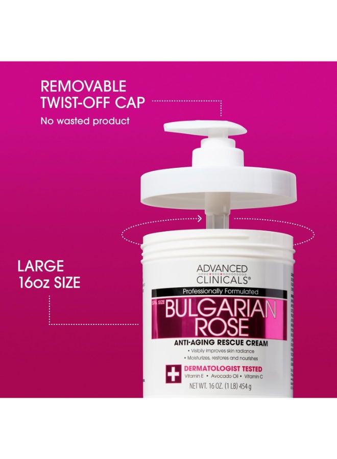 Advanced Clinicals Bulgarian Rose Cream Multicolour 16ounce  - Image 2