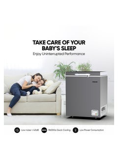 260L Gross / 198L Net, Single Door Chest Freezer With Storage Basket, High Energy Efficiency Cooling System, Adjustable Temperature, Child Lock, Silent Operation, Ideal For Home And Restaurants 260 L 434 kW NCF260N7S/1 Silver - pnsku/N52750894A/45/_/1707911960/d3e4b8a9-5919-4d25-9569-b8ef76dd2552