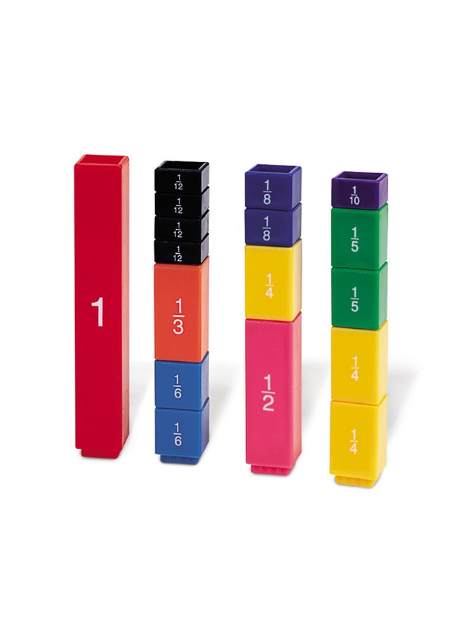 Learning Resources Fraction Tower Fraction Cubes 22.2x19.1x5.1cm  - Image 2