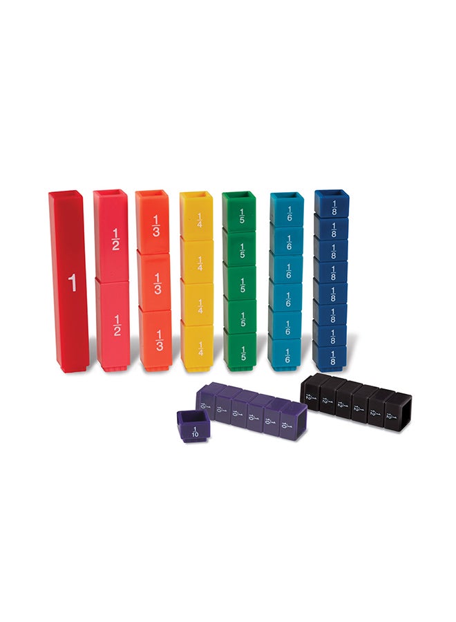 Learning Resources Fraction Tower Fraction Cubes 22.2x19.1x5.1cm  - Image 1