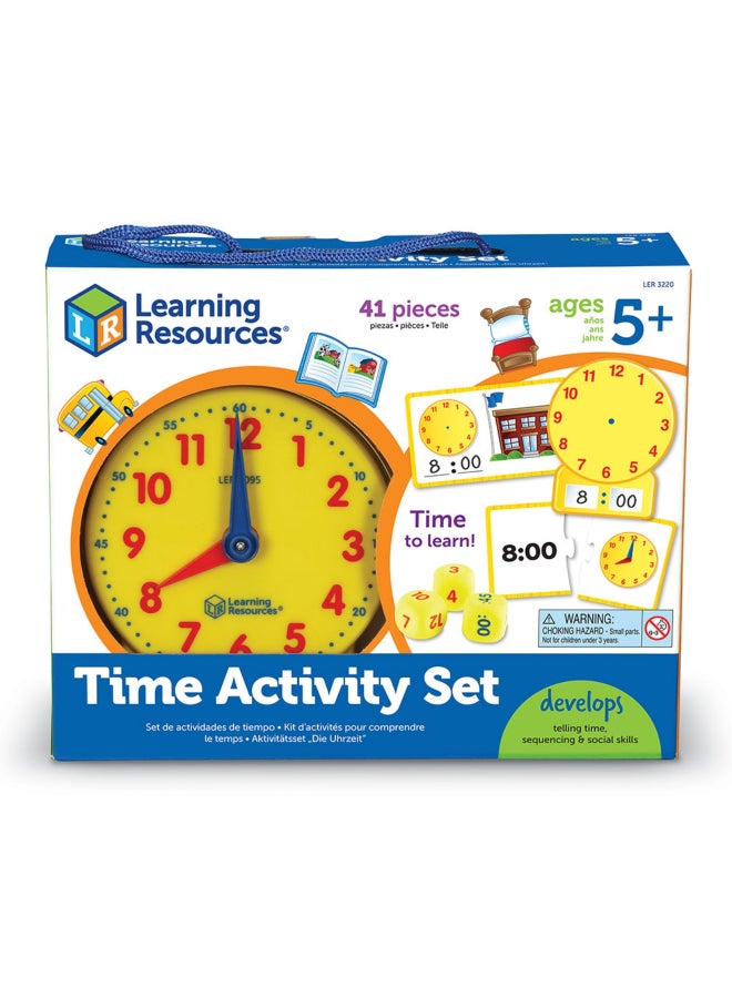 Learning Resources Time Tracker- Visual Timer And Clock 26.9x13.7x13.7cm - Image 2