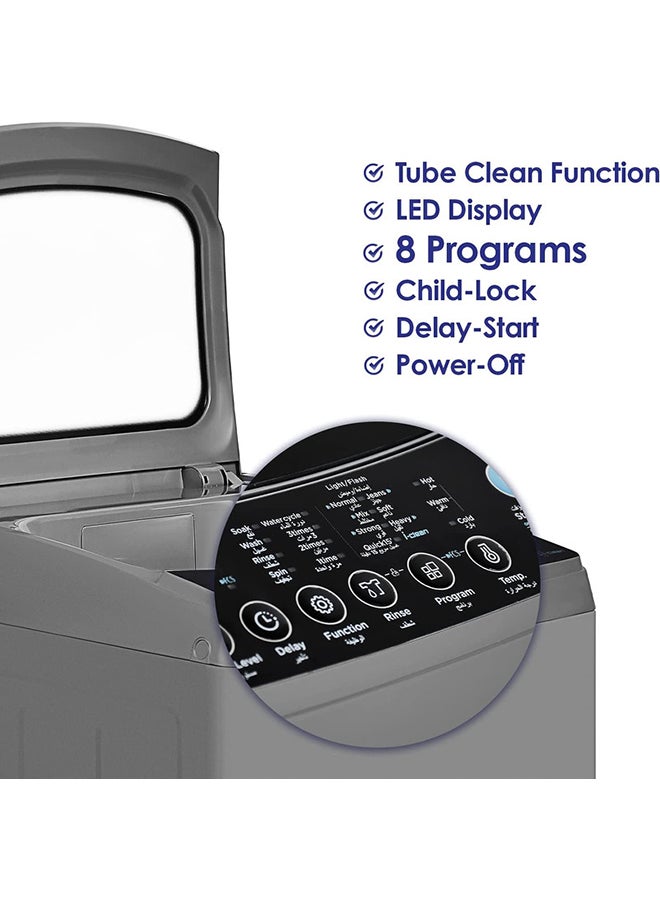SUPER GENERAL - Top Load Washing Machine With Drain Pump and Child Lock System Function | 8 kg KSGW825 Silver - Image 1