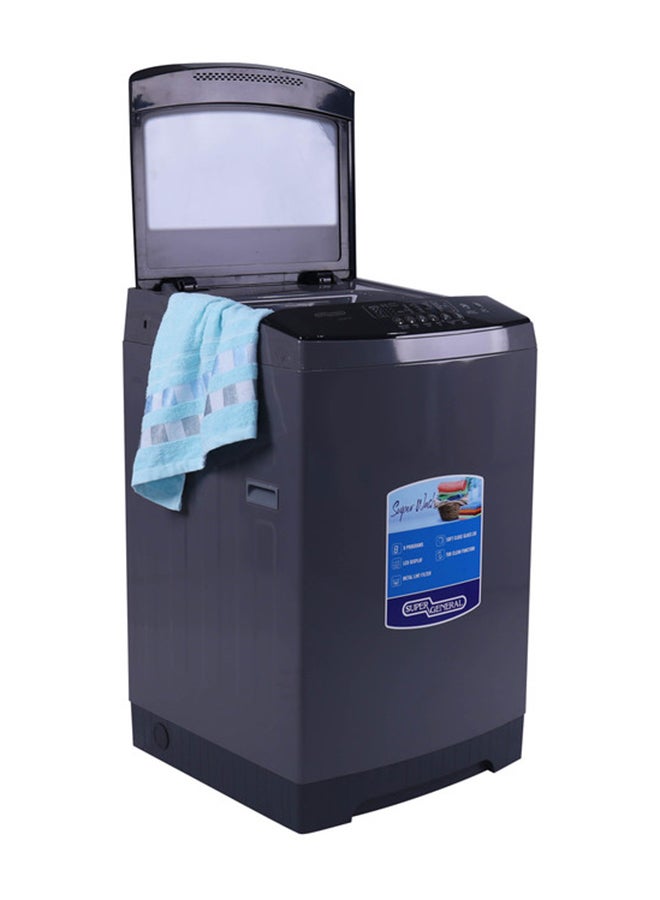 SUPER GENERAL - Top Load Washing Machine With Drain Pump and Child Lock System Function | 8 kg KSGW825 Silver - Image 1
