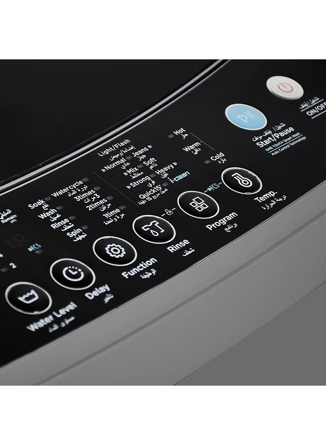 SUPER GENERAL - Top Load Washing Machine With Drain Pump and Child Lock System Function | 8 kg KSGW825 Silver - Image 1