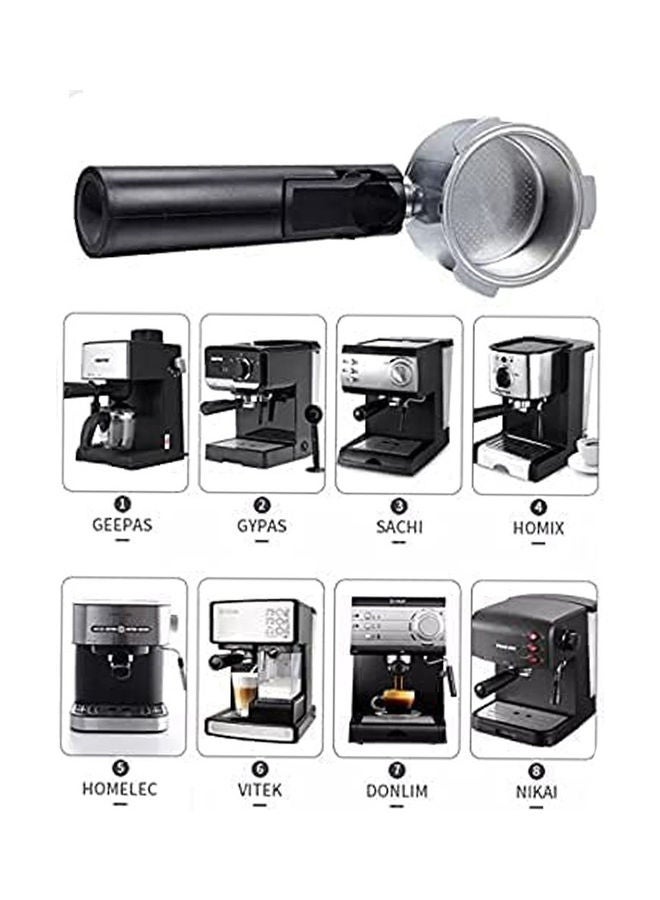 Coffee Bottomless Stainless Steel Portafilter With Filter Basket Black 51mm - Image 3