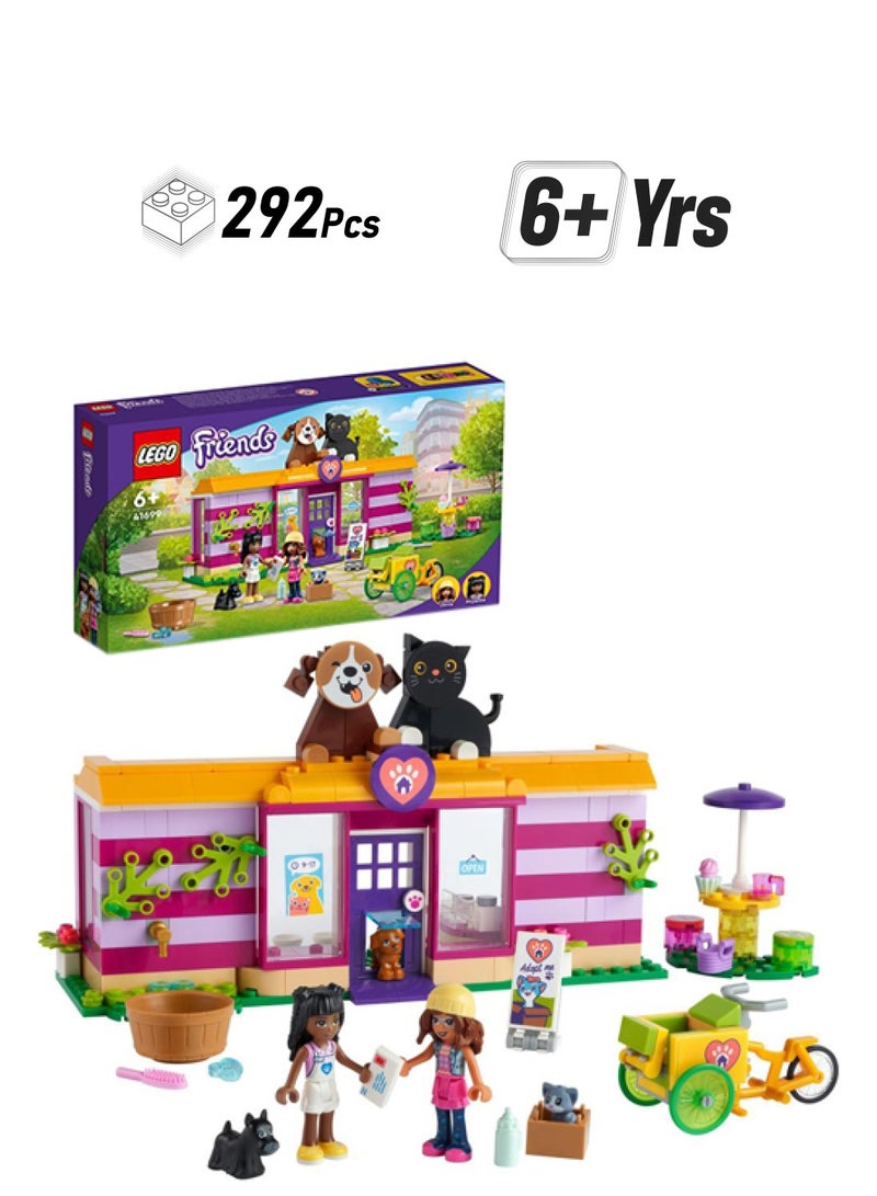 LEGO 41699 Friends Pet Adoption Café 41699 Building Kit (292 Pieces) 292 6+ Years - Image 1