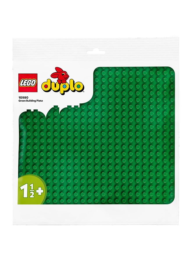 LEGO DUPLO® Green Building Plate 10980 Build-and-Display Toy; Baseplate for Creative Construction; Creative Play Equipment; Birthday, Holiday or Any-Time Gift for Preschoolers Aged 18 Months and up (1 Piece) 1+ Years