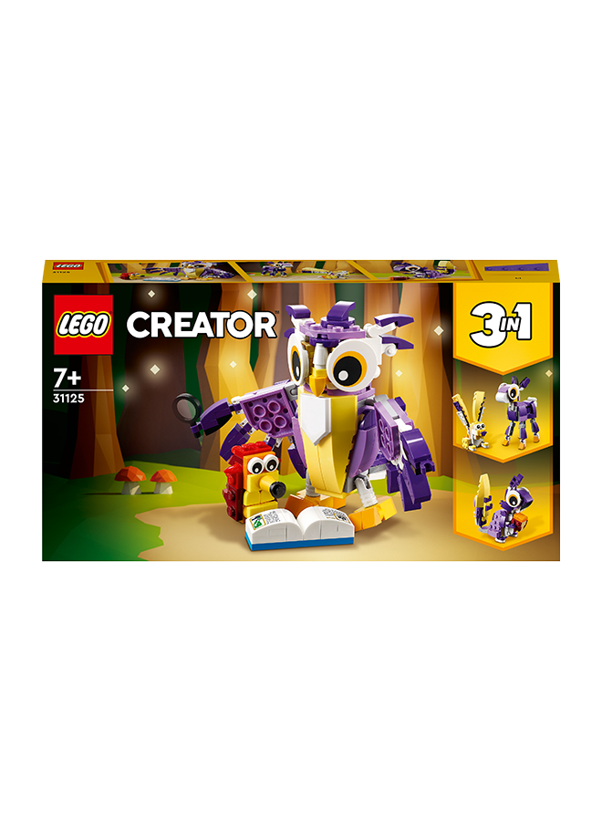 LEGO - 6371104 6371104 Creator 3In1 Fantasy Forest Creatures 31125 Building Kit Featuring An Owl, Rabbit And Squirrel; Animal Toys For Kids Aged 7+ Who Love Creative Fun And Animal Models (175 Pieces) 7+ Years 7+ Years - Image 1