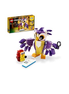 6371104 6371104 Creator 3In1 Fantasy Forest Creatures 31125 Building Kit Featuring An Owl, Rabbit And Squirrel; Animal Toys For Kids Aged 7+ Who Love Creative Fun And Animal Models (175 Pieces) 7+ Years 7+ Years