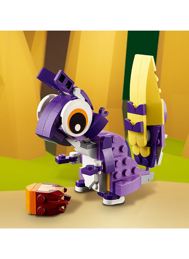 LEGO - 6371104 6371104 Creator 3In1 Fantasy Forest Creatures 31125 Building Kit Featuring An Owl, Rabbit And Squirrel; Animal Toys For Kids Aged 7+ Who Love Creative Fun And Animal Models (175 Pieces) 7+ Years 7+ Years - Image 1