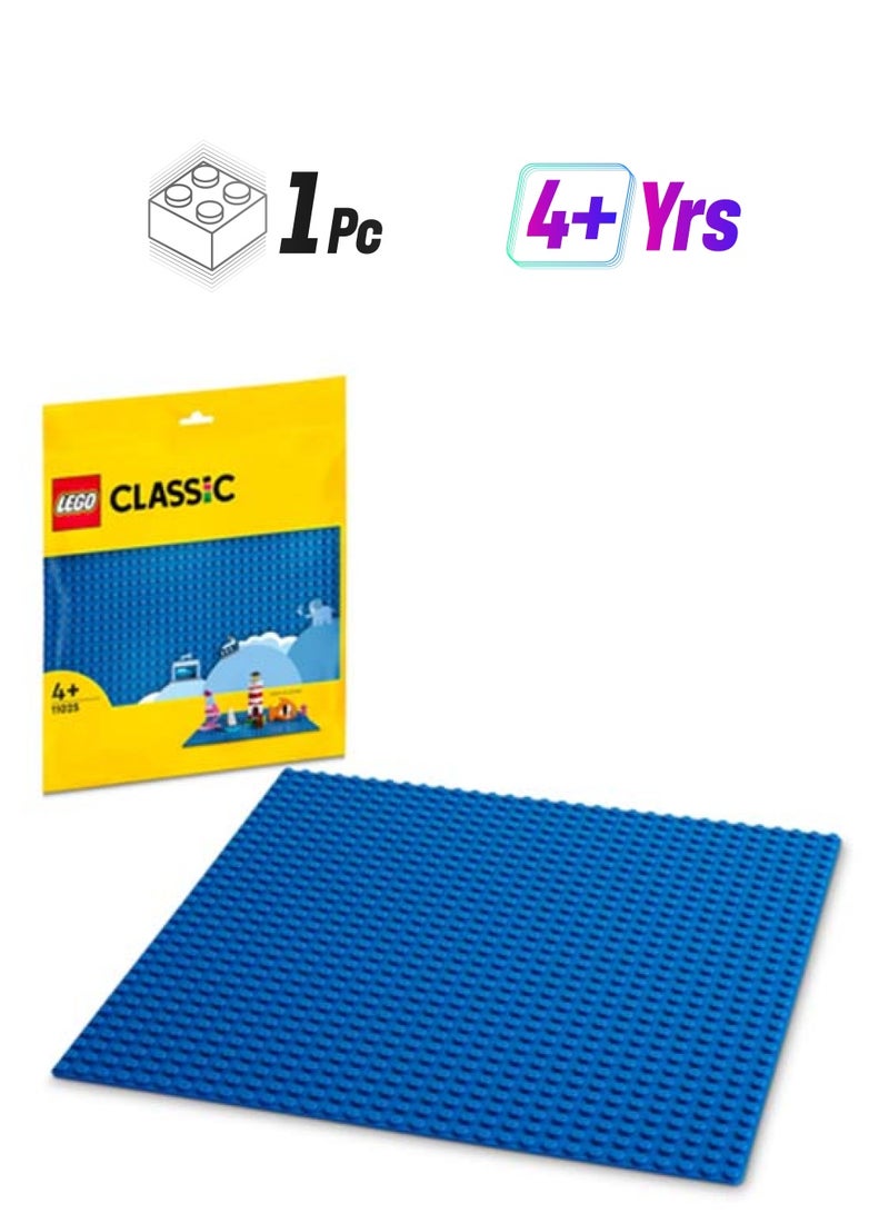 LEGO 6384602 Classic Blue Baseplate 11025 Building Kit for Kids 4+ Years  - Image 1