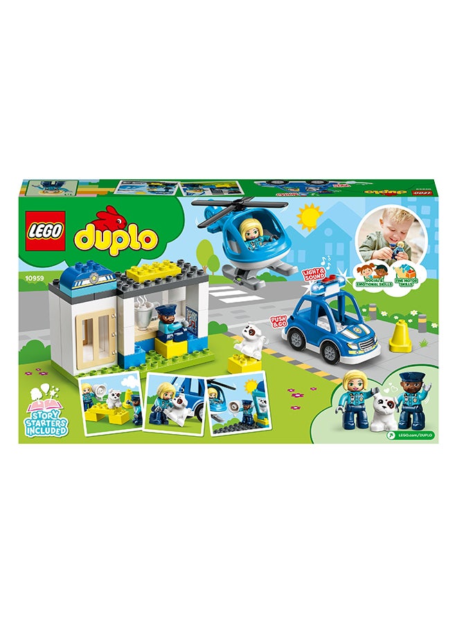 6379240 6379240 Duplorescue Police Station & Helicopter 10959 Building Toy Playset; Includes A Police Car, Helicopter, 2 Officer Figures And A Building With Imaginative Accessories; Great Gift For Kids Aged 2+ (40 Pieces) 2+ Years 2+ Years - pnsku/N52756460A/45/_/1715785761/65d7ed7c-0a30-491a-9024-b16af111e1c7