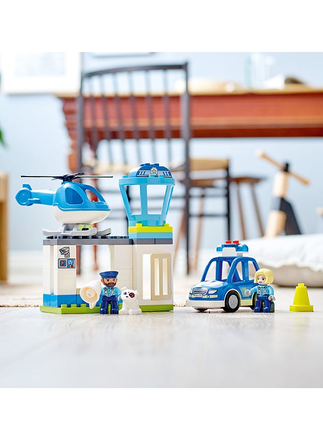 6379240 6379240 Duplorescue Police Station & Helicopter 10959 Building Toy Playset; Includes A Police Car, Helicopter, 2 Officer Figures And A Building With Imaginative Accessories; Great Gift For Kids Aged 2+ (40 Pieces) 2+ Years 2+ Years - pnsku/N52756460A/45/_/1715785762/c92c472b-cb12-4e92-bdeb-463228e515e4