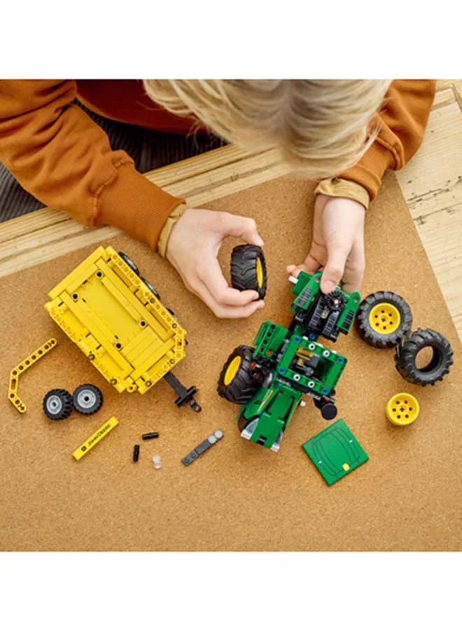 ليغو 6379482 Technic John Deere 9620R 4Wd Tractor 42136 Model Building Kit; A Project Designed For Kids Who Love Tractor Toys; Complete With Tipping Trailer; For Ages 8+ (390 Pieces) 8+ Years
