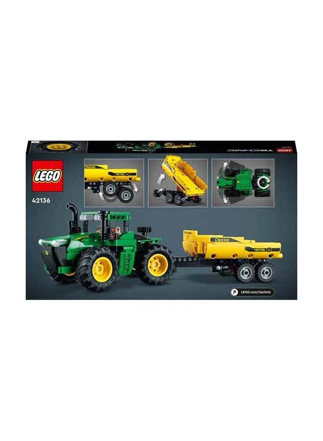 ليغو 6379482 Technic John Deere 9620R 4Wd Tractor 42136 Model Building Kit; A Project Designed For Kids Who Love Tractor Toys; Complete With Tipping Trailer; For Ages 8+ (390 Pieces) 8+ Years
