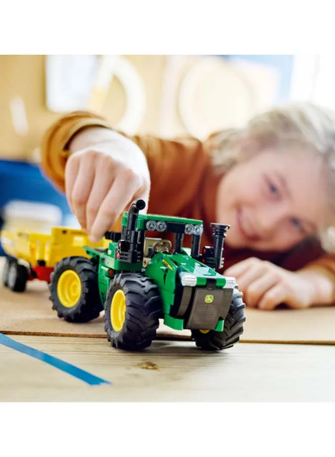 ليغو 6379482 Technic John Deere 9620R 4Wd Tractor 42136 Model Building Kit; A Project Designed For Kids Who Love Tractor Toys; Complete With Tipping Trailer; For Ages 8+ (390 Pieces) 8+ Years