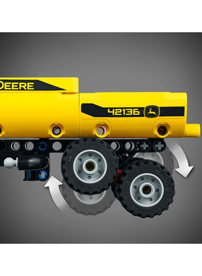 ليغو 6379482 Technic John Deere 9620R 4Wd Tractor 42136 Model Building Kit; A Project Designed For Kids Who Love Tractor Toys; Complete With Tipping Trailer; For Ages 8+ (390 Pieces) 8+ Years