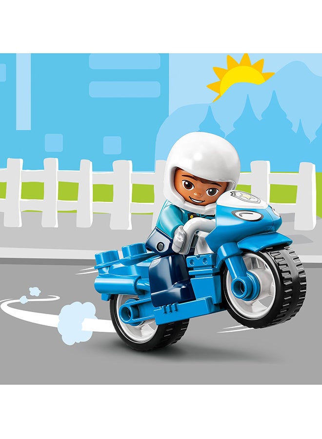 LEGO - 6379254 LEGO® DUPLO® Rescue Police Motorcycle 10967 Building Toy for Imaginative Play; Police Officer Bike and Cute Dog; Finding a Lost Dog and More Police Activities for Toddlers, Preschoolers and Kids Aged 2+ (5 Pieces) 5 2+ Years - Image 1