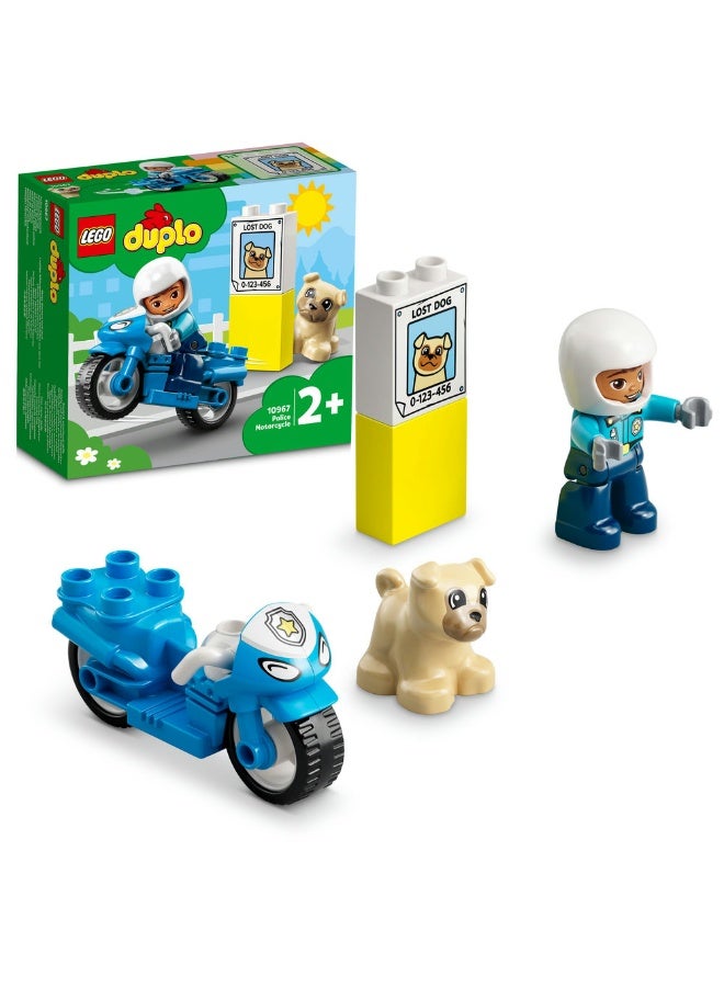 LEGO DUPLO Town Police Motorcycle 10967 (5) Pieces - Image 1