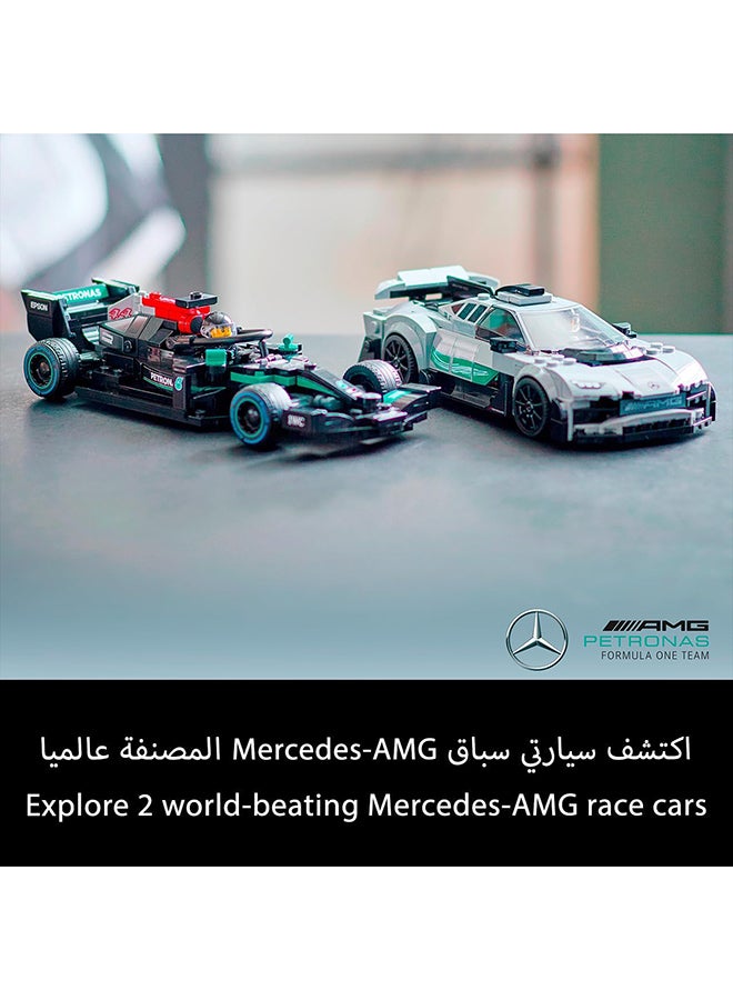 LEGO - 6379692 Speed Champions Mercedes-Amg F1 W12 E Performance & Mercedes-Amg Project One Model Building Kit; 2 Collectible Toy Race Cars With Driver Minifigures, For Kids And Car Fans Aged 9+ (564 Pieces) 76909 564 9+ Years - Image 1