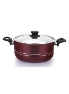 Trueval 11 Piece Set Of Pot Size 18-22-26 Frying Pan Size 22 Oven Tray Size 24 Conic Casserole Size 16 + 2 Pieces Color Distribution - Brick Dark Red 26cm - pnsku/N52756520A/45/_/1721636862/b4e3db6c-2367-4895-816c-312901303c32