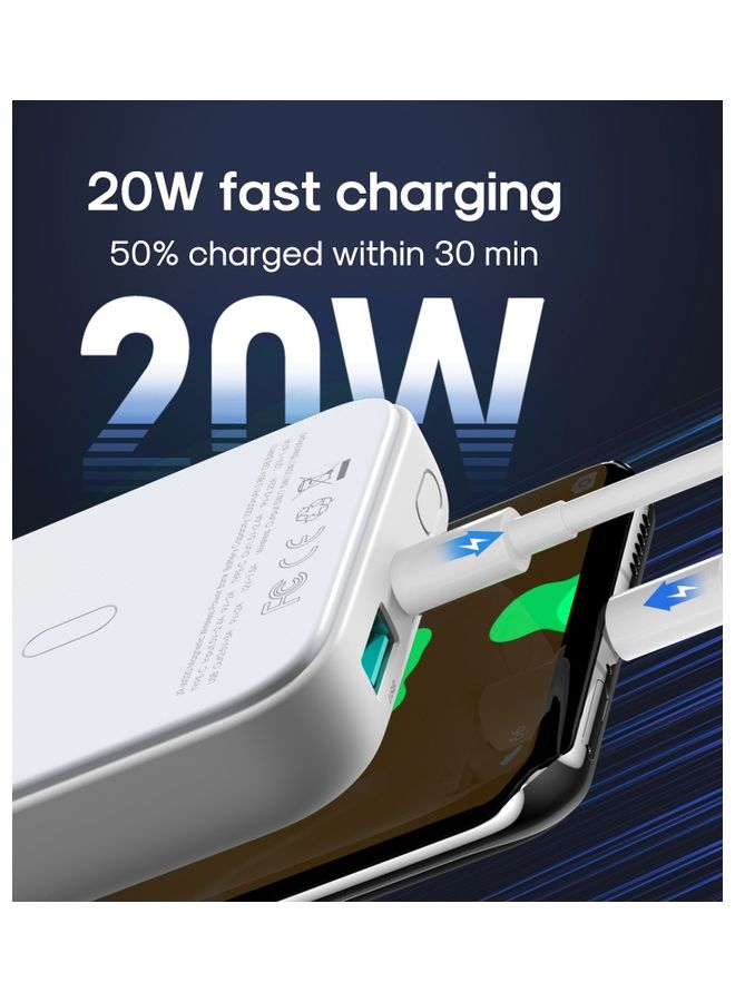 JOYROOM Jr-W020 20W Mini Magnetic Wireless Power Bank 10000 mAh - Blue - Image 4