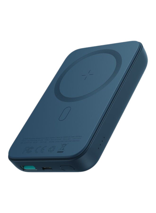JOYROOM Jr-W020 20W Mini Magnetic Wireless Power Bank 10000 mAh - Blue - Image 1