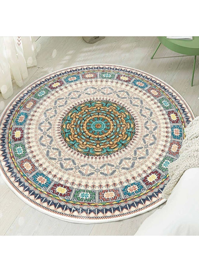 Decorative Antiskid Round Mat Multicolour 120 x 120cm - pnsku/N52781196A/45/_/1703080432/fc8cfce2-ead8-4892-8e40-74a4e1d5d70a