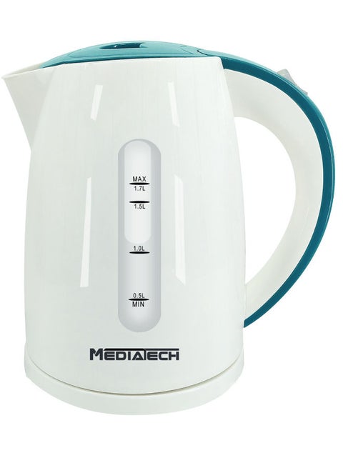 Electric Kettle, Auto Shut-Off, Water level indicator, Plastic, 1.7 L 2200 W MT-K199 White