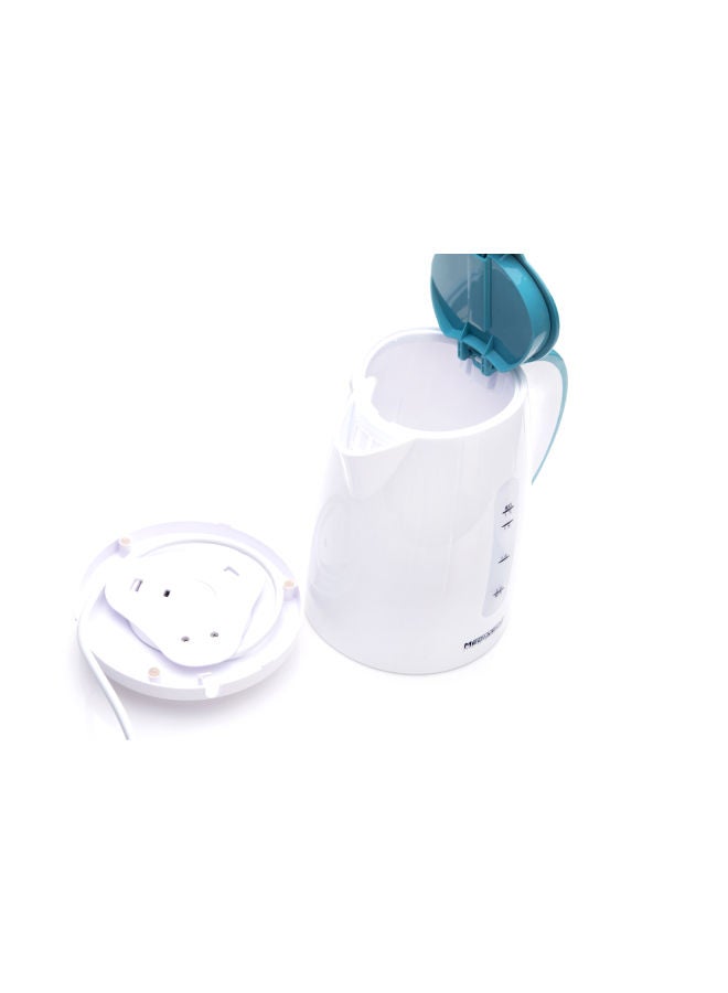 Electric Kettle, Auto Shut-Off, Water level indicator, Plastic, 1.7 L 2200 W MT-K199 White
