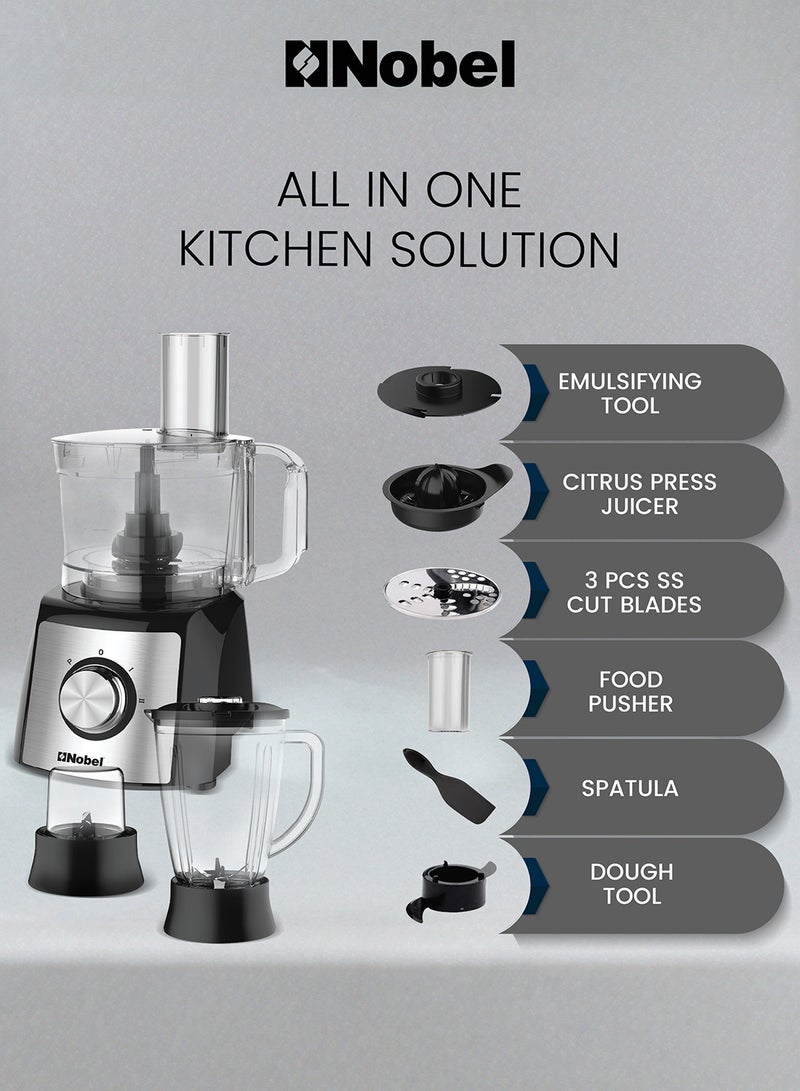 10 In 1 Food Factory Juicer 1.5 L 600 W NFP777E Silver