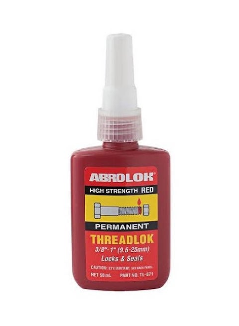 Abrolok Permanent Threadlock Red 50mL