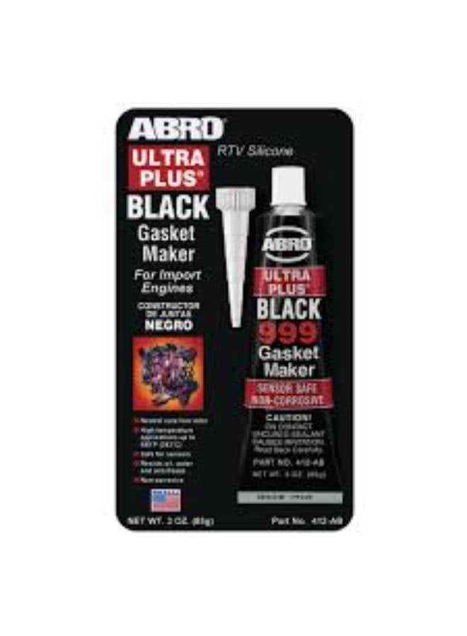 Abro Ultra Plus Black RTV Silicone Gasket Maker 85g 