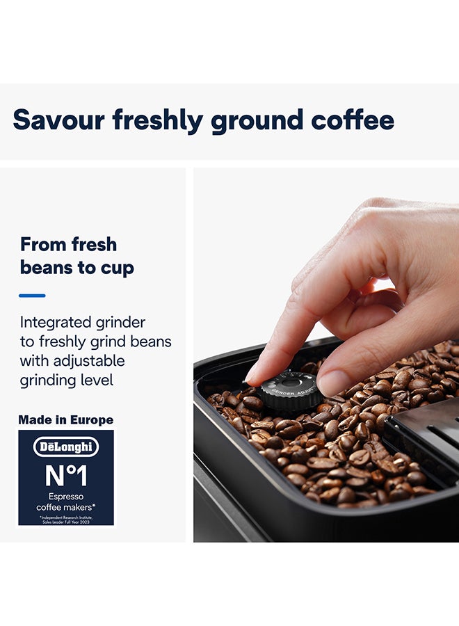 De'Longhi Coffee Machine MAGNIFICA EVO Fully Automatic Bean to Cup Coffee Machine, 9+ Functions, Ideal for Espresso, Americano, Cappuccino, Latte, Macchiato & Many More Coffee Recipes 1450 W ECAM290.81.TB Black / Silver - Image 5