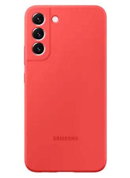Samsung Protective Silicone Case Cover For S22 Plus glow red - Image 1