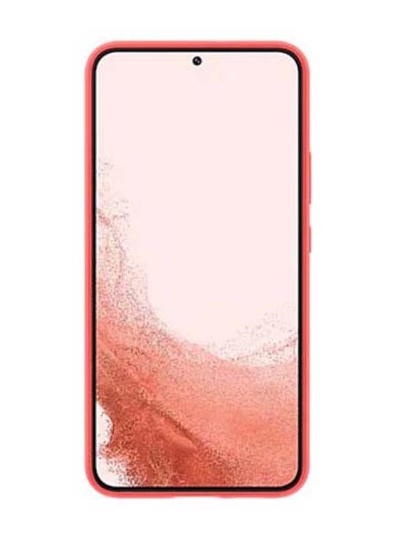 سامسونج غطاء حماية واقٍ مصنوع من السيليكون لهاتف S22 بلس أحمر زاهٍ - Image 2