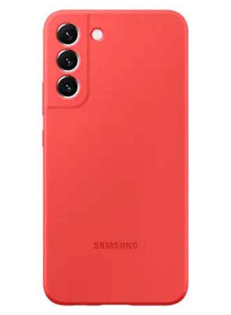 Samsung Protective Silicone Case Cover For S22 Plus glow red - Image 1