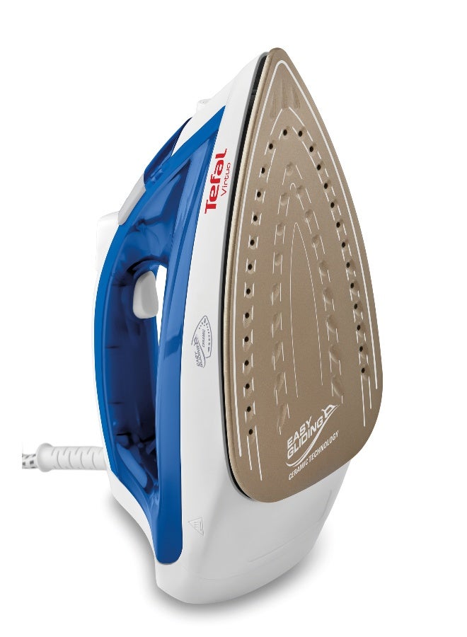 TEFAL Steam Iron, 1800W, Multi Color, Fv1734M0 200 ml 1800 W FV1734M0 White / Blue / Red - Image 2