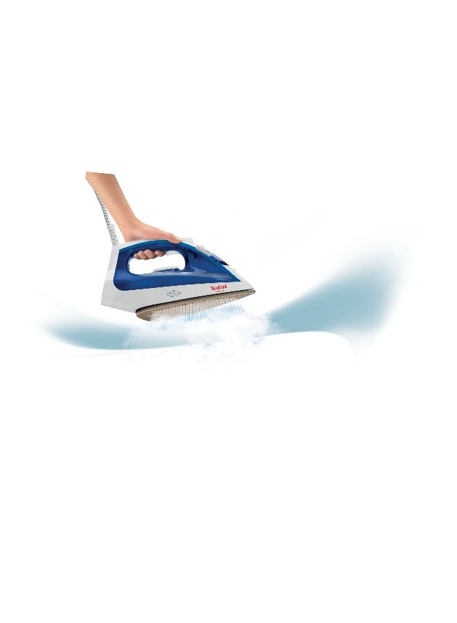 TEFAL Steam Iron, 1800W, Multi Color, Fv1734M0 200 ml 1800 W FV1734M0 White / Blue / Red - Image 3