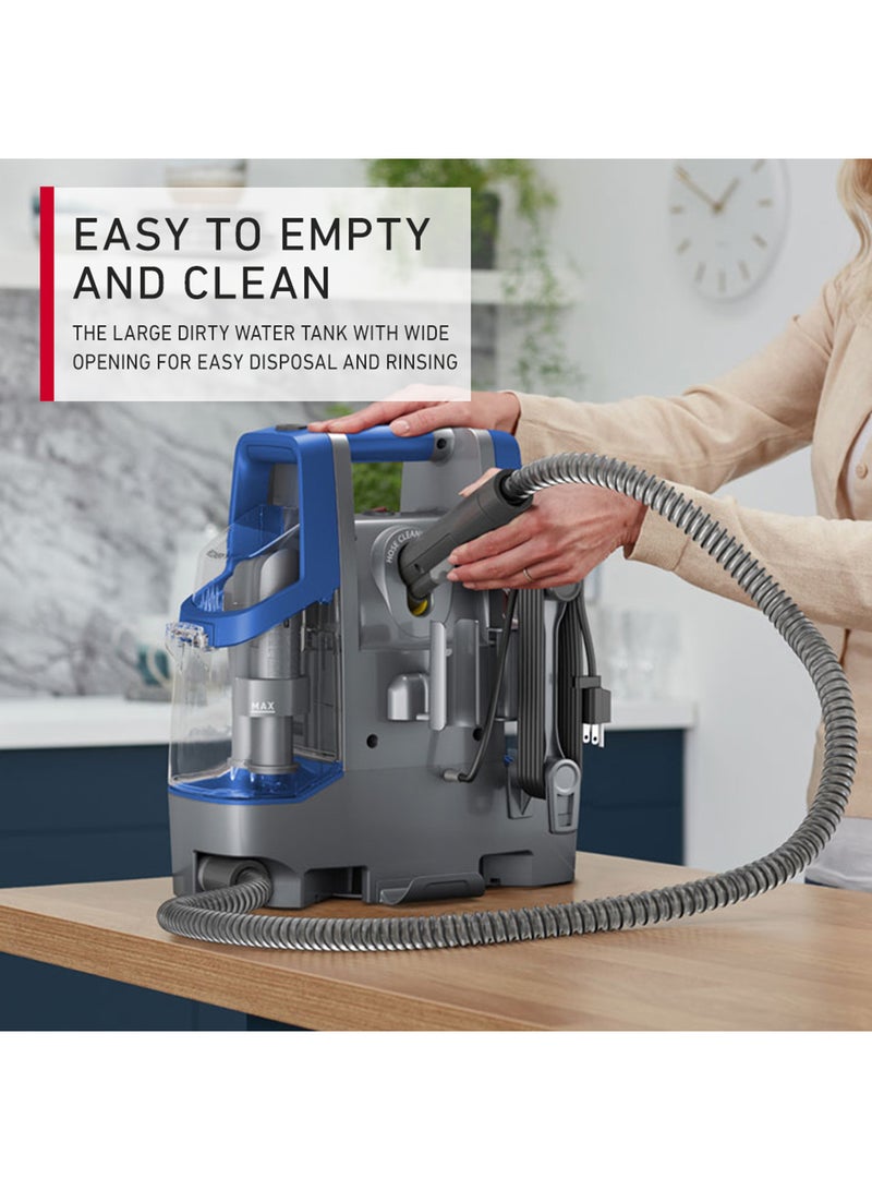 HOOVER - Spotless Clean Portable Lightweight Carpet & Upholstery Multi Surfaces Cleaner For Car Seats, Sofa, Kitchen, Outdoor & More, Removes Spots Spills & Tough Stains 2.6 L 400 W CDCW-CSME Blue/Grey - Image 1