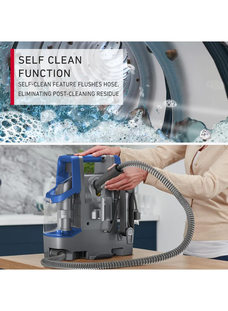 HOOVER Spotless Clean Portable Lightweight Carpet & Upholstery Multi Surfaces Cleaner For Car Seats, Sofa, Kitchen, Outdoor & More, Removes Spots Spills & Tough Stains 2.6 L 400 W CDCW-CSME Blue/Grey
