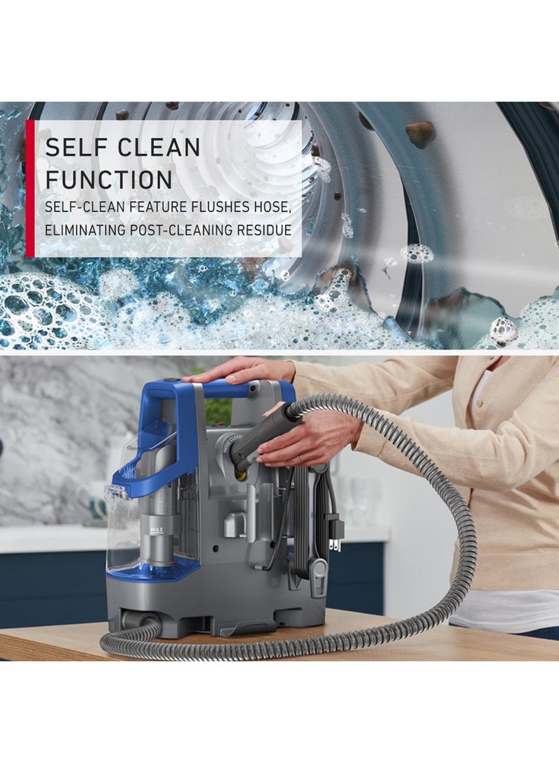 HOOVER - Spotless Clean Portable Lightweight Carpet & Upholstery Multi Surfaces Cleaner For Car Seats, Sofa, Kitchen, Outdoor & More, Removes Spots Spills & Tough Stains 2.6 L 400 W CDCW-CSME Blue/Grey - Image 1