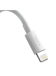 Baseus Lightning Cable 2 Pack of 1.5m for iPhone USB Cable, USB A to Lightning Cord Compatible with iPhone 14/13/12/11/10/XS/X /8/7 /6 iPad and More - White  - Image 5