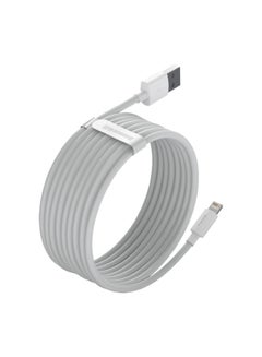 Baseus Lightning Cable 2 Pack of 1.5m for iPhone USB Cable, USB A to Lightning Cord Compatible with iPhone 14/13/12/11/10/XS/X /8/7 /6 iPad and More - White  - Image 2
