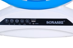 SONASHI 14" Rechargeable Fan - Remote Control with LED Light | 3 Speed Settings - Low/Medium/High | USB Charging Feature with Continuous 20 Hours Working | Portable Fan SRF-614 Blue/White  - Image 4