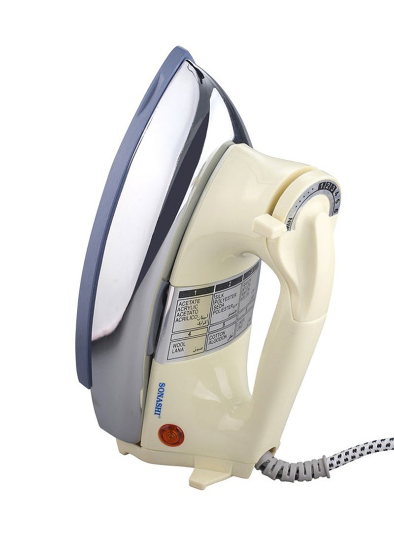 SONASHI - 2-Piece Heavy Iron - Grey Ceramic Coated Soleplate | Overheat Safety Protection With Easy Temperature Settings | Heavy Iron Box Suitable for All Fabrics 2 kg 1200 W SHI-6012 + SHI-6012 Off White/Silver - Image 1