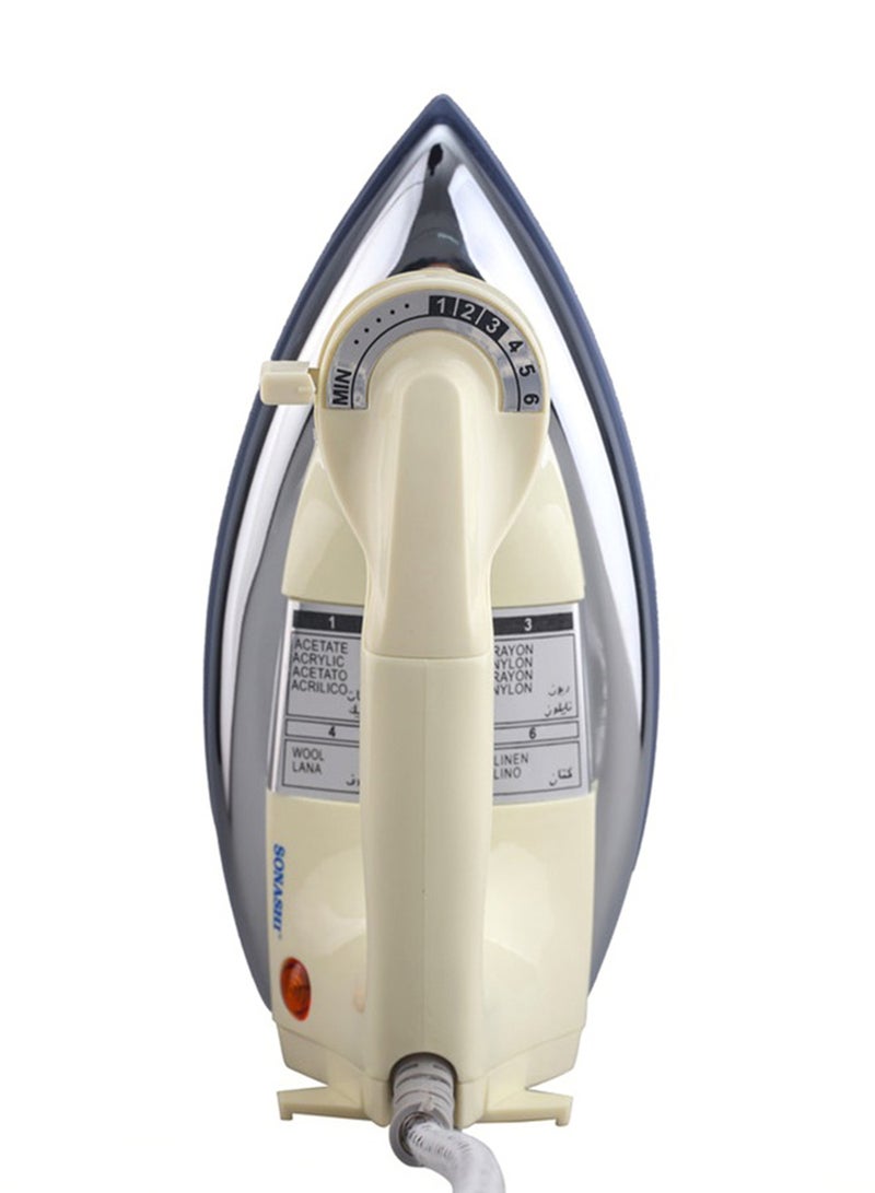 SONASHI - 2-Piece Heavy Iron - Grey Ceramic Coated Soleplate | Overheat Safety Protection With Easy Temperature Settings | Heavy Iron Box Suitable for All Fabrics 2 kg 1200 W SHI-6012 + SHI-6012 Off White/Silver - Image 1