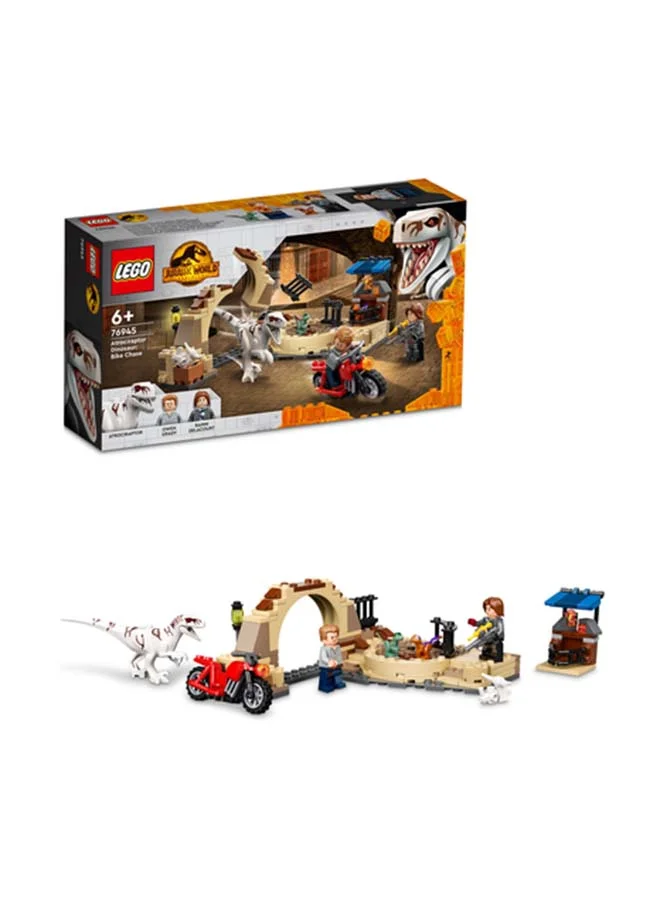 LEGO Jurassic World Atrociraptor Dinosaur Bike Chase 76945 Building Kit (169 Pcs)